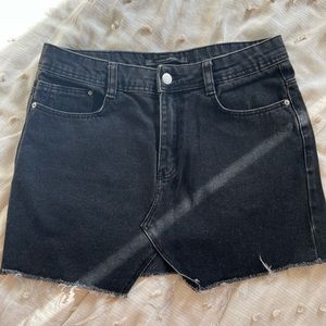 Zara Denim Black Skirt